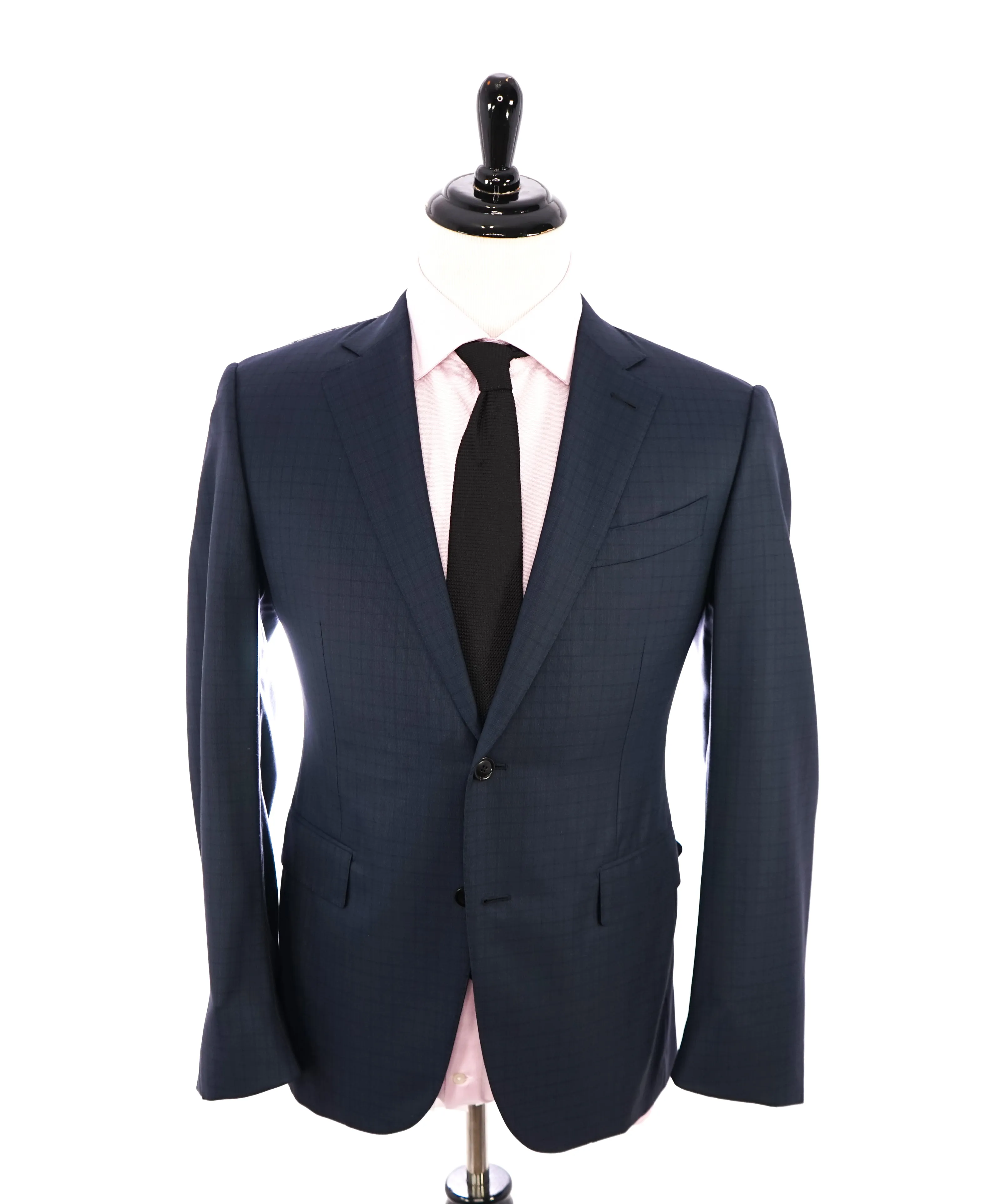 ERMENEGILDO ZEGNA - "15 MILMIL 15" Blue Check Plaid Premium Fabric Suit - 40S