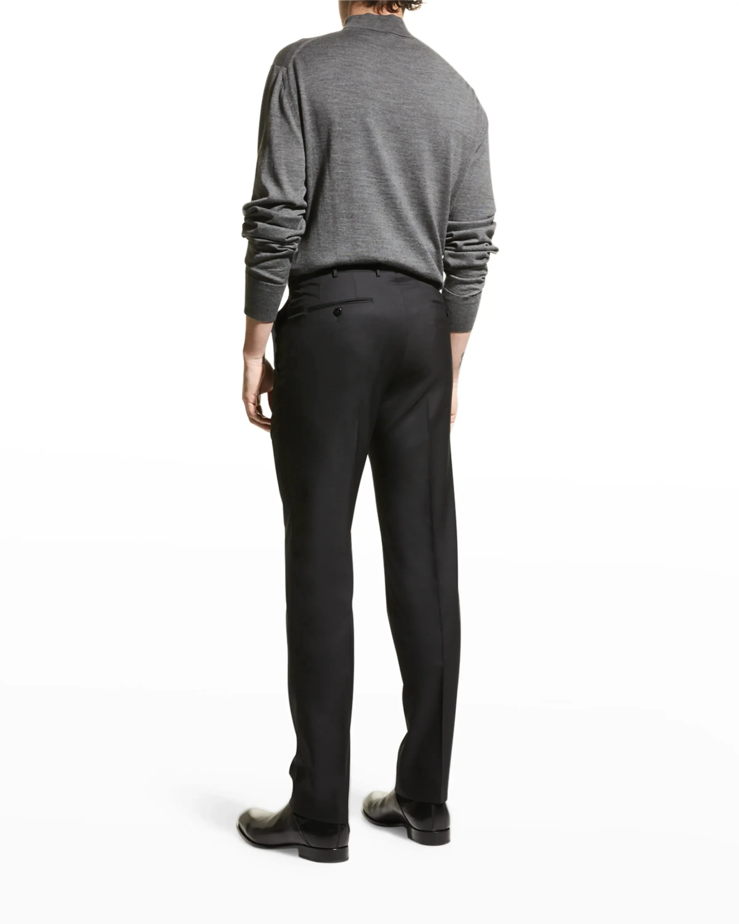 ERMENEGILDO ZEGNA - "MICRONSPHERE" Black Premium Dress Pants - 42W (58EU)