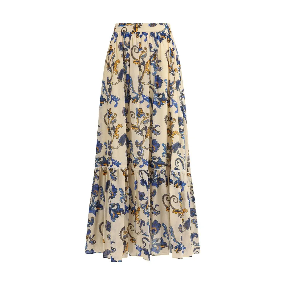 Etro Paisley Printed Long Skirt