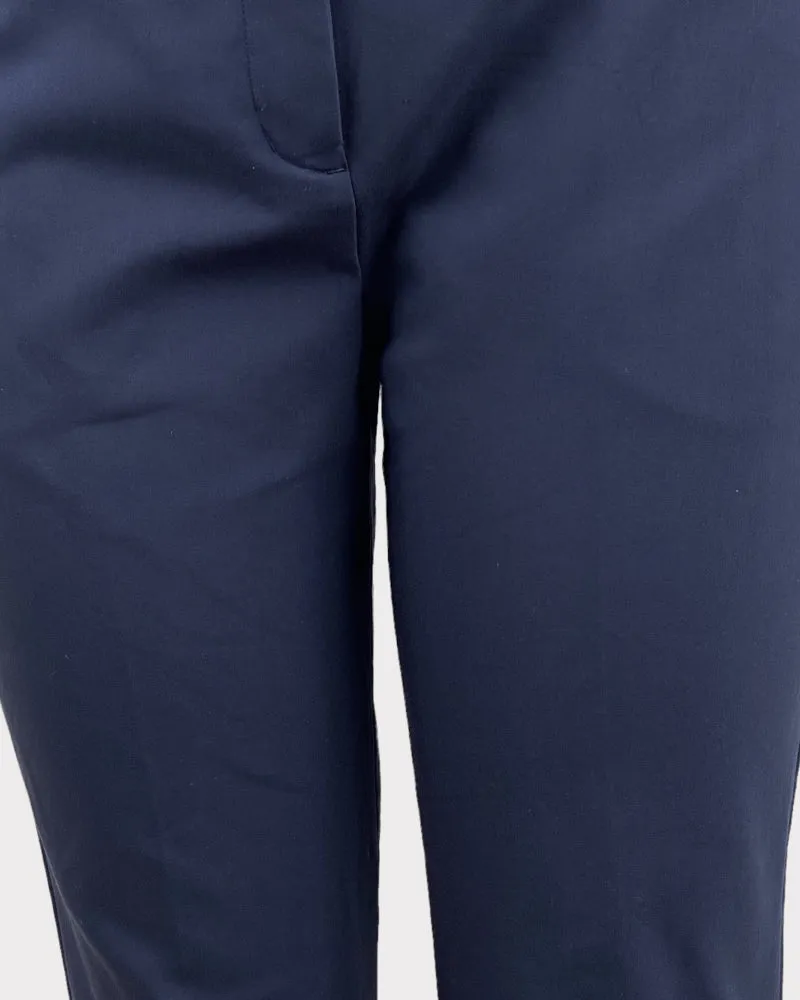 Express Navy Blue Stretch Mid-Rise Pants (W30)