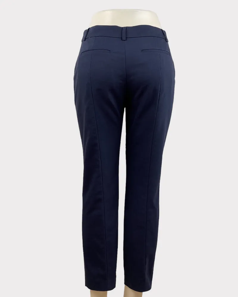 Express Navy Blue Stretch Mid-Rise Pants (W30)