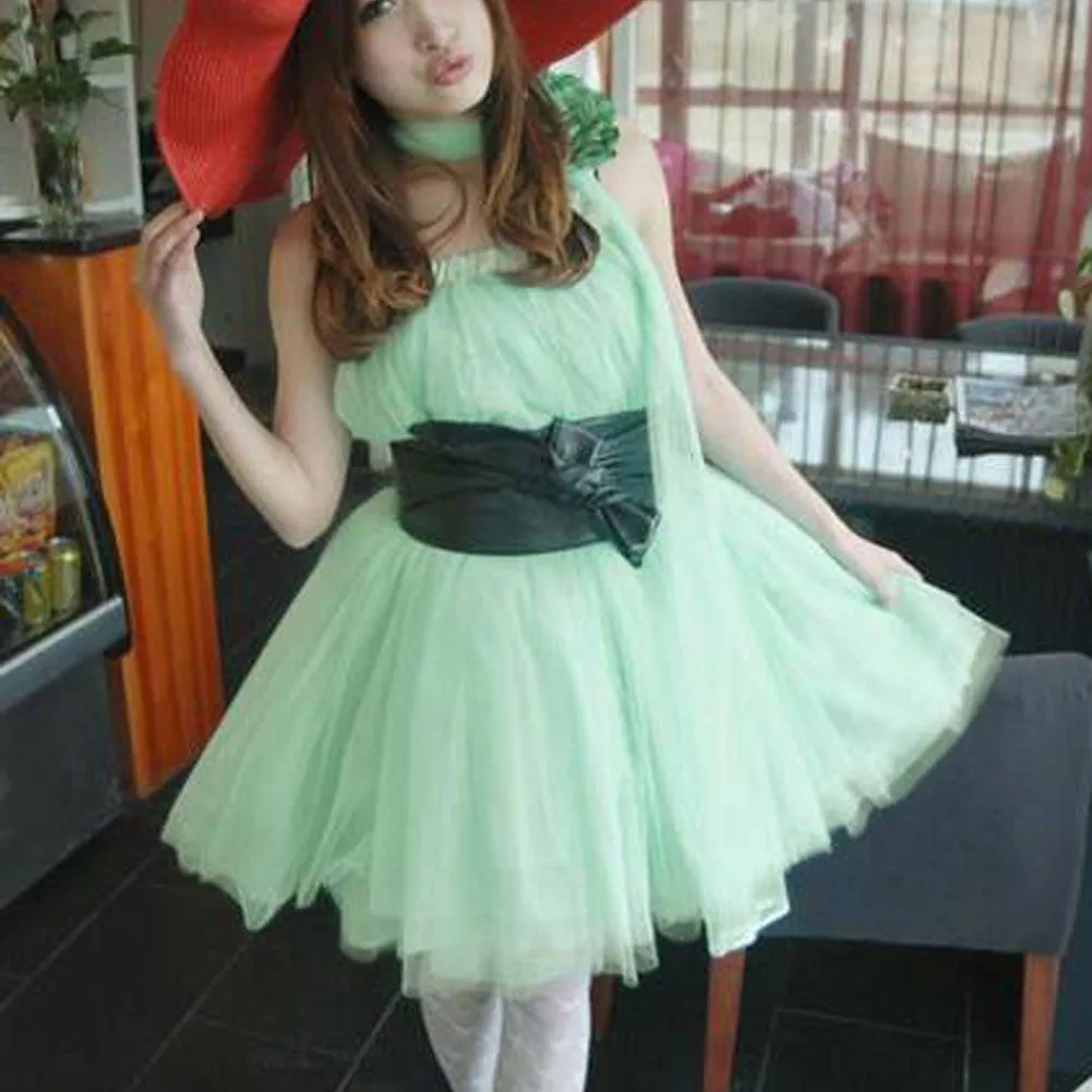 Fashion Women Princess Lace Fairy Style Multilayer Tulle Skirt Bouffant Long skirts