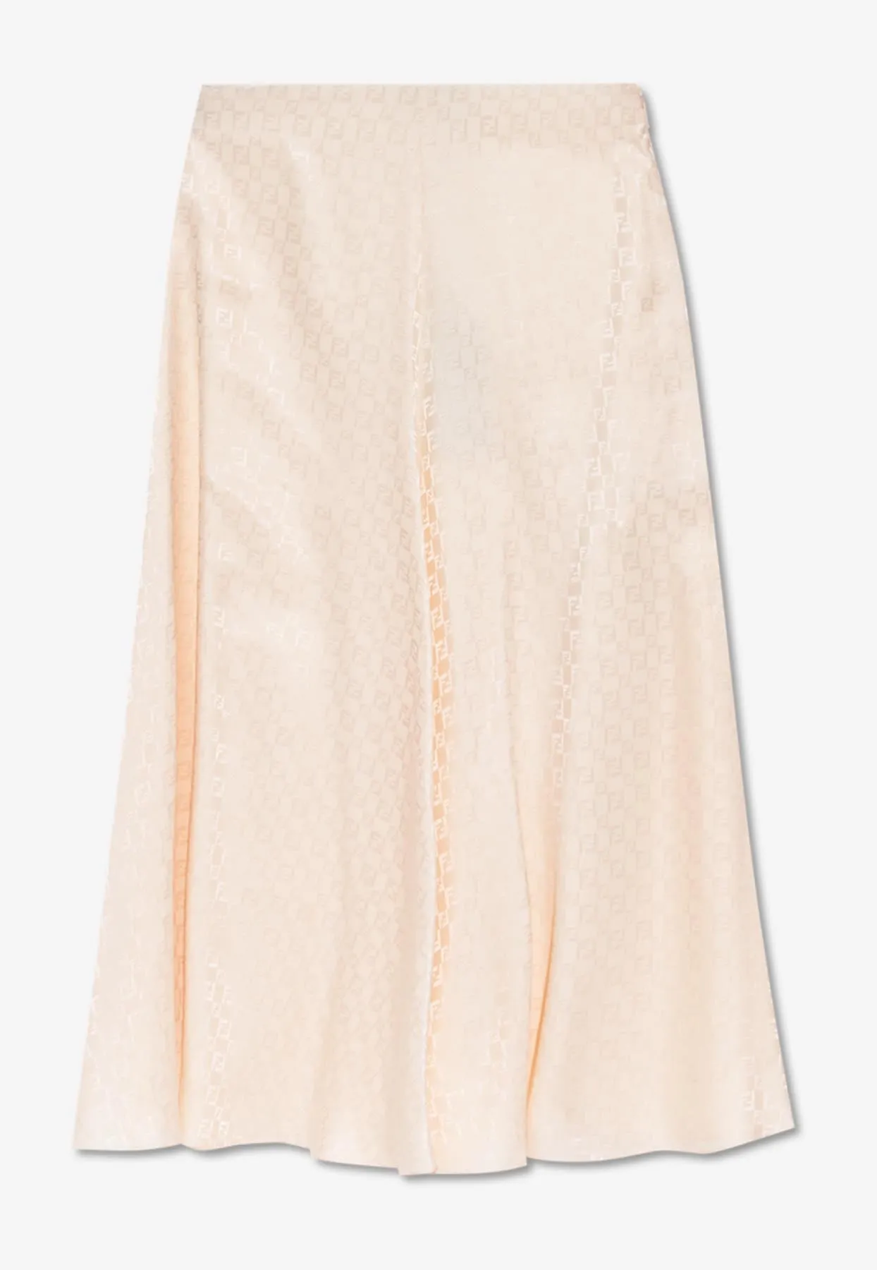 FF Jacquard Silk Midi Skirt