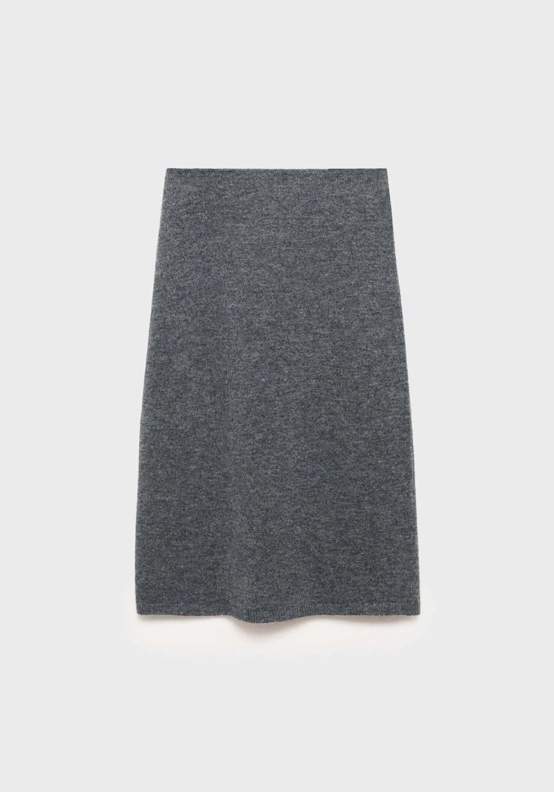 Flared knitted skirt - Gray