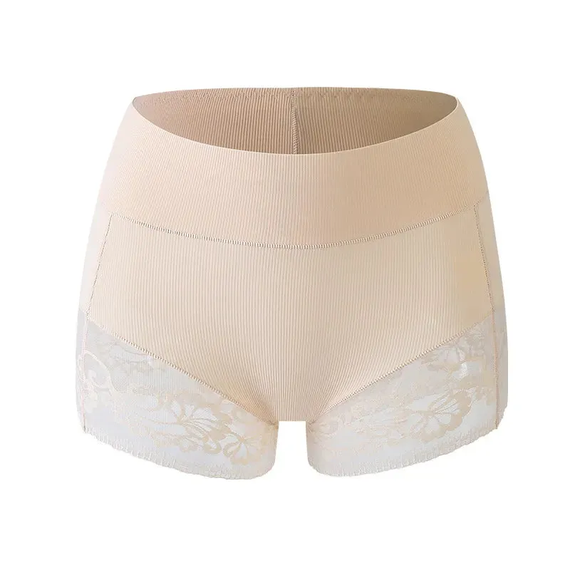 Flarixa Plus Size Lace Women's Mid - Waist Seamless Shorts: Under - Skirt Protective Leggings