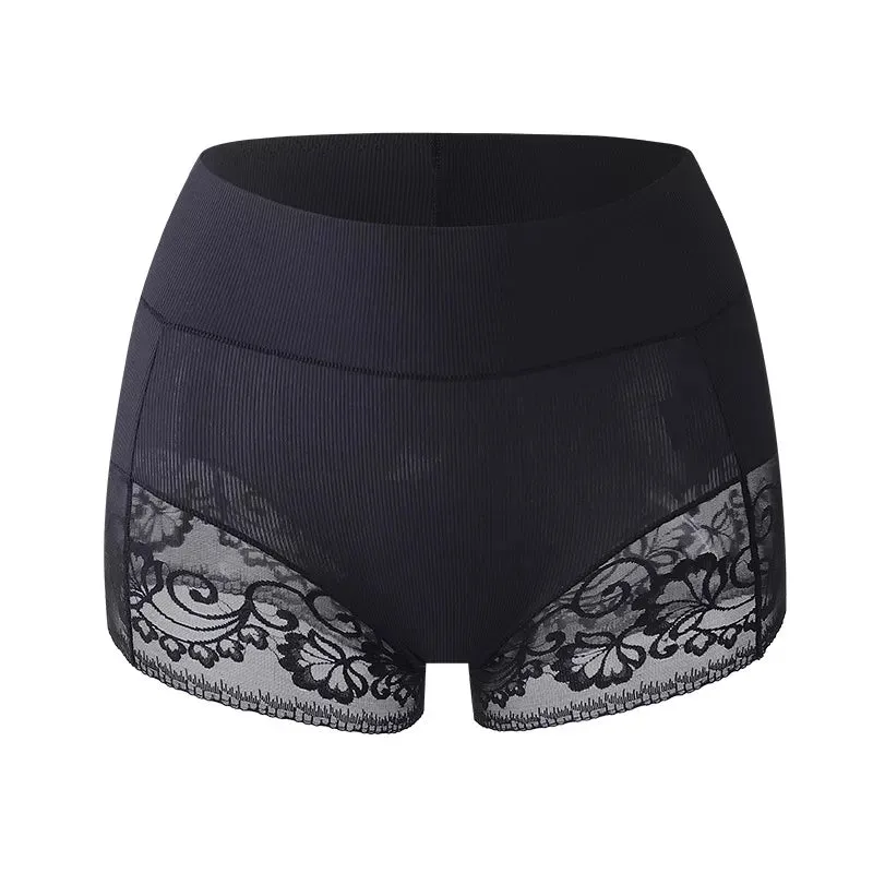 Flarixa Plus Size Lace Women's Mid - Waist Seamless Shorts: Under - Skirt Protective Leggings