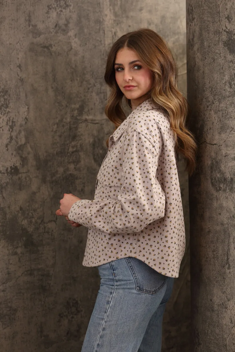 Floral Button Up Jacket