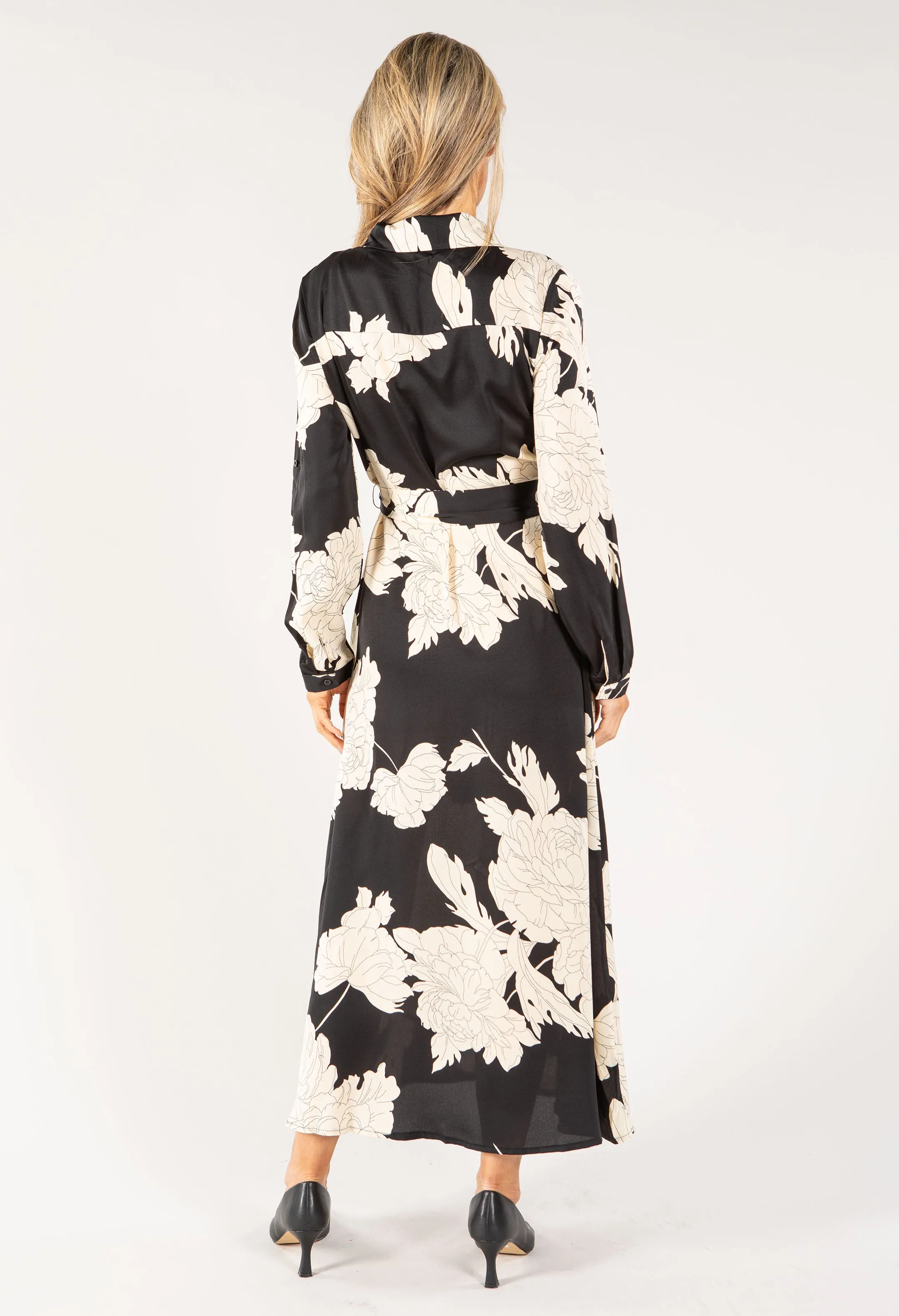 Floral Maxi Shirt Dress