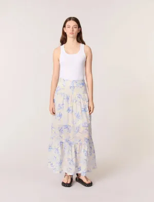 Floral maxi skirt