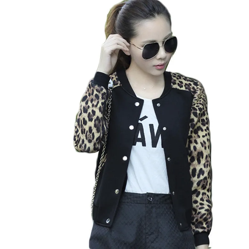 Flower Print Plus big Size Baseball short Jacket Women Round Collar Button Thin Bomber Jackets Long Sleeves girl Coat