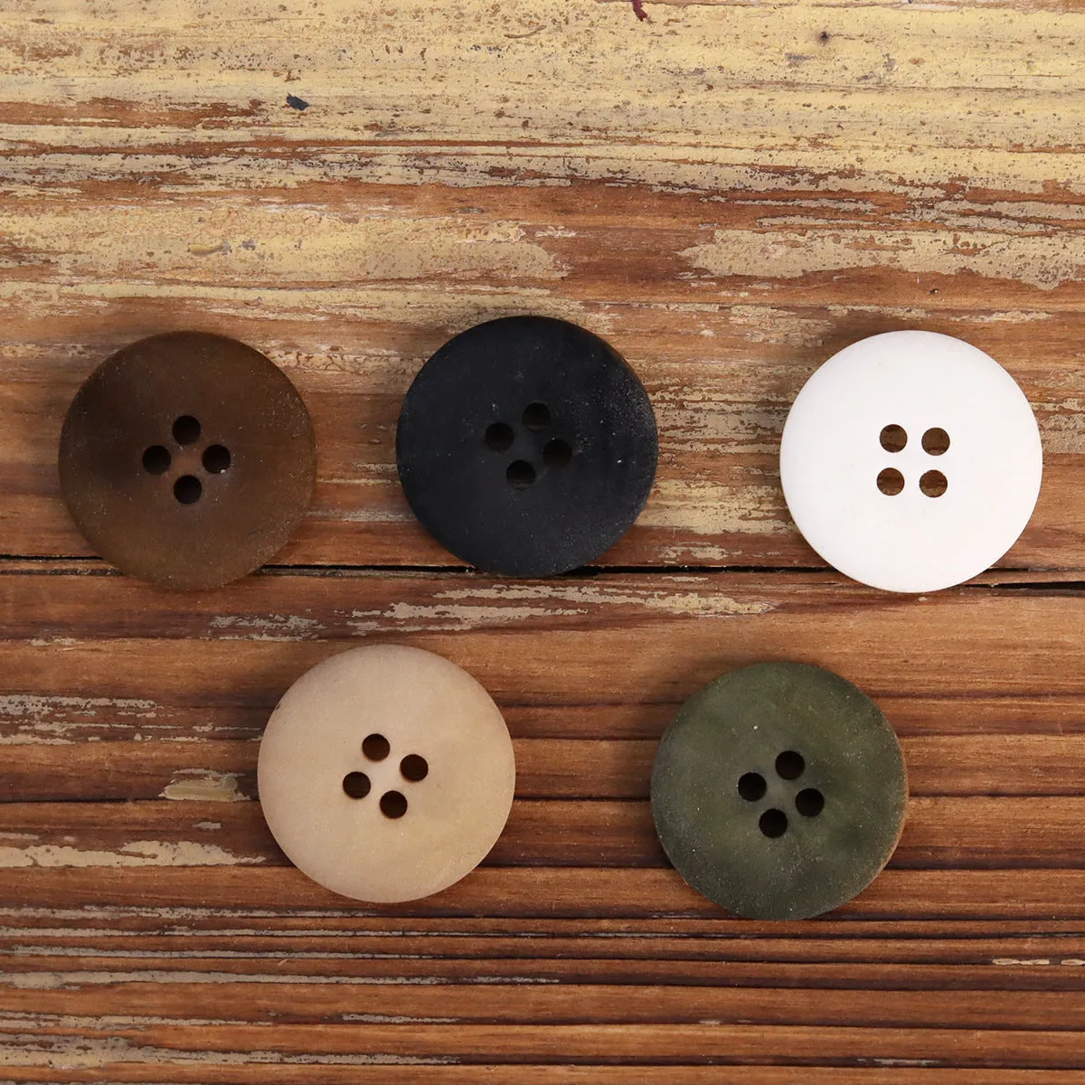 Frosted Retro Natural Fruit Bowl-Shaped Buttons for Sweater Jackets 20 Pack