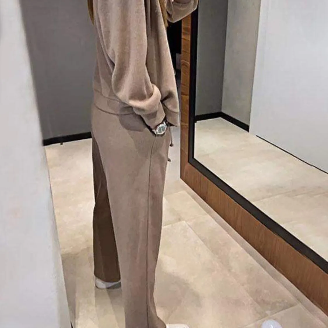 Full Size Button Up Long Sleeve Top and Pants Set