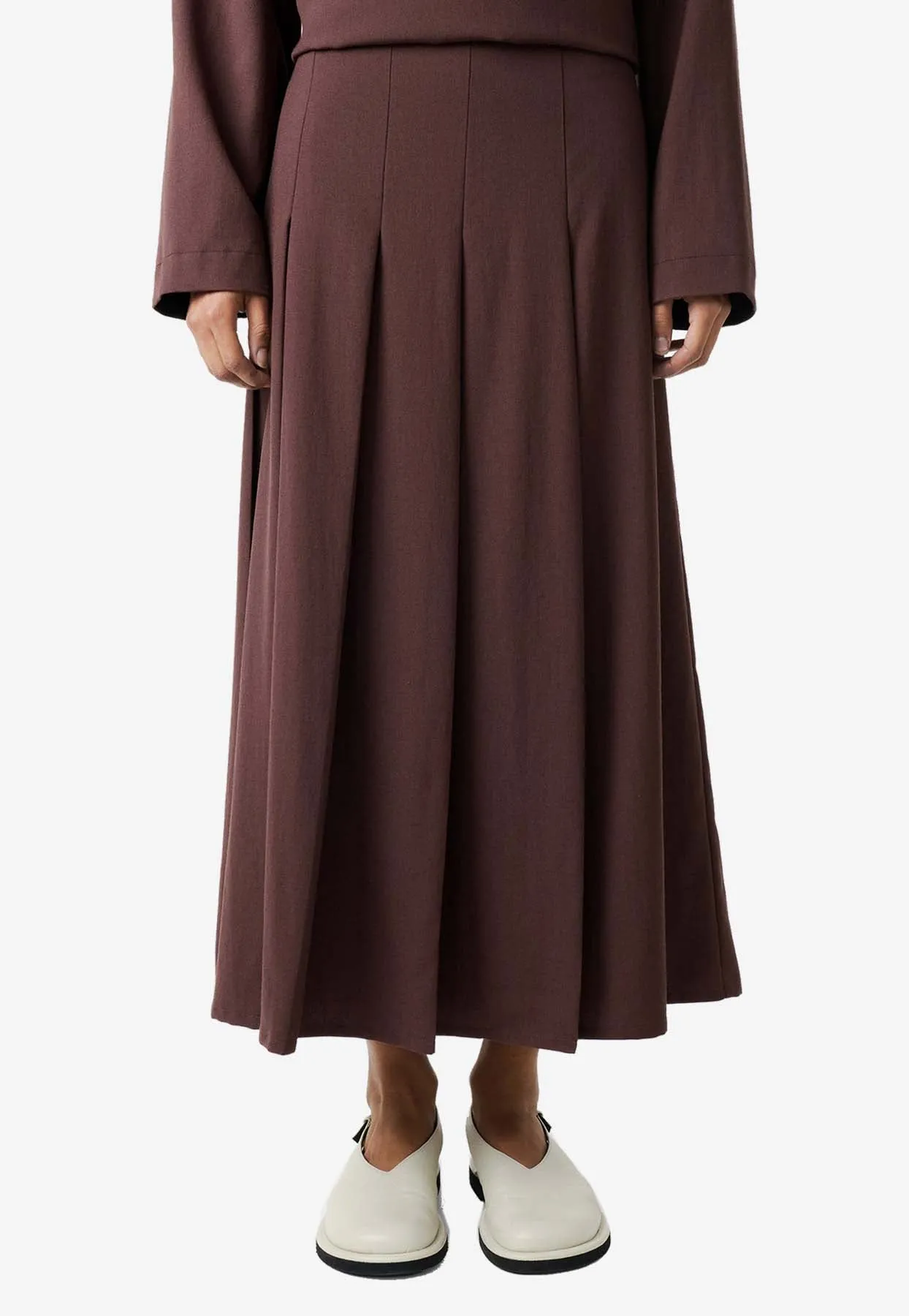 Fuse Pleated Midi Skirt