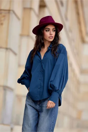 Gathered Puff Sleeve Shirt