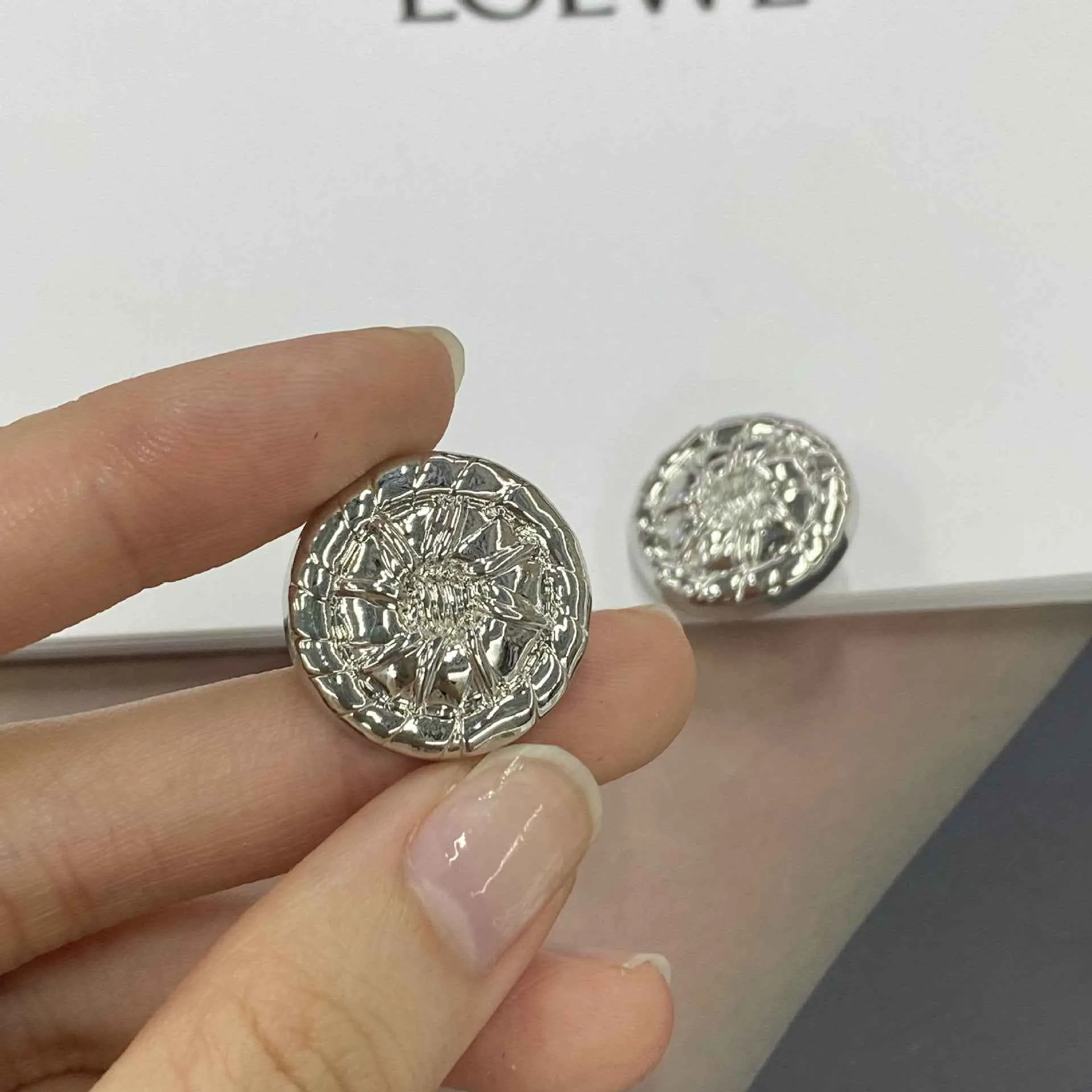 Gold Silver Round 3D Metal Shank Buttons for Clothing 20pcs