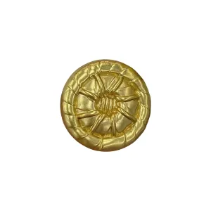 Gold Silver Round 3D Metal Shank Buttons for Clothing 20pcs