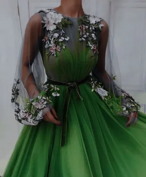 Green Prom Dresses, Formal Evening Dresses    fg1733