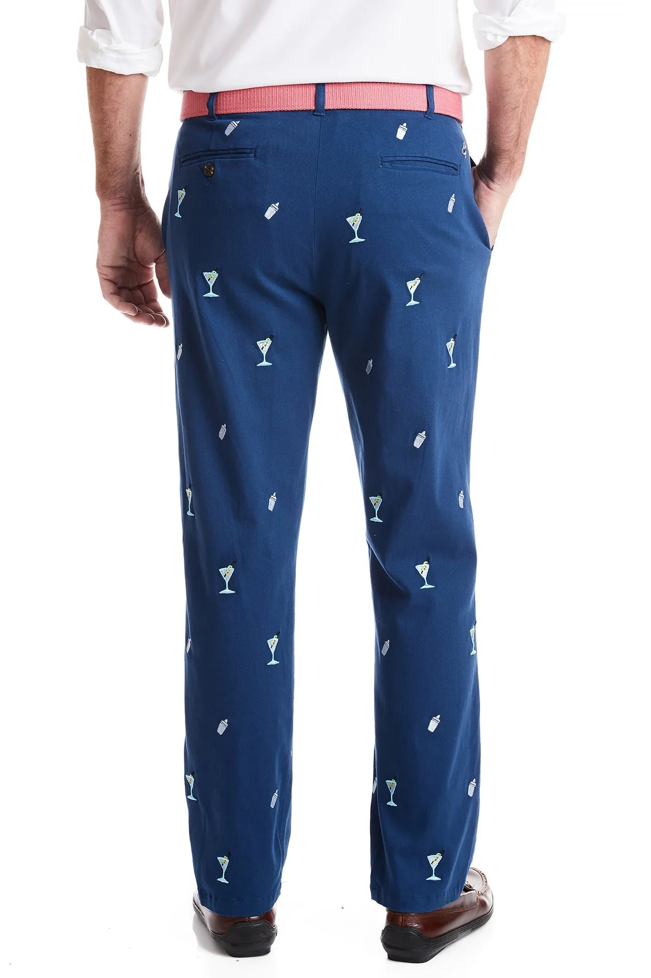 Harbor Pant Stretch Twill Nantucket Navy with Martini & Shaker
