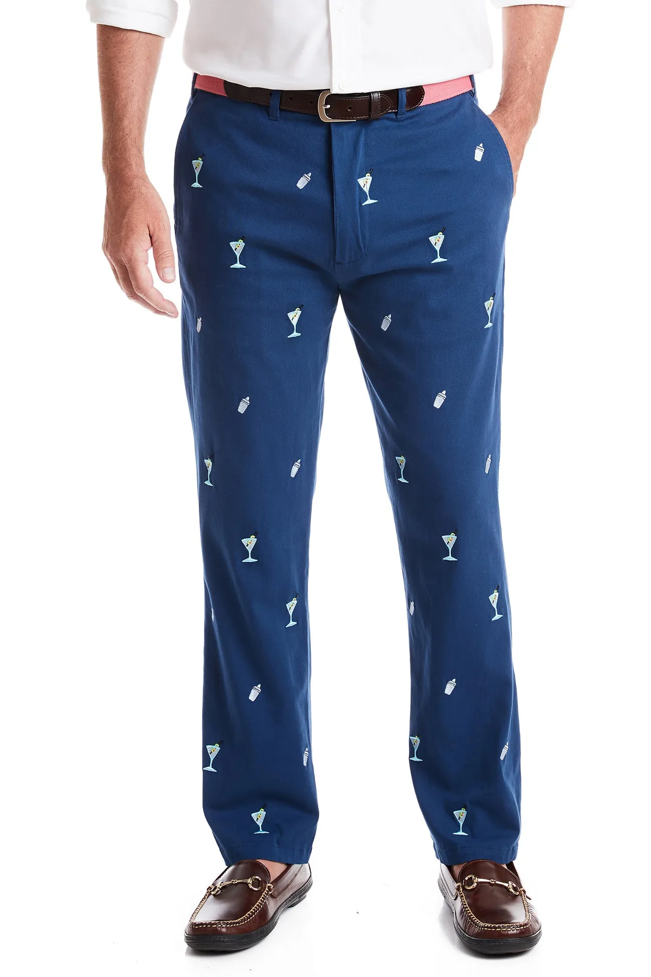Harbor Pant Stretch Twill Nantucket Navy with Martini & Shaker