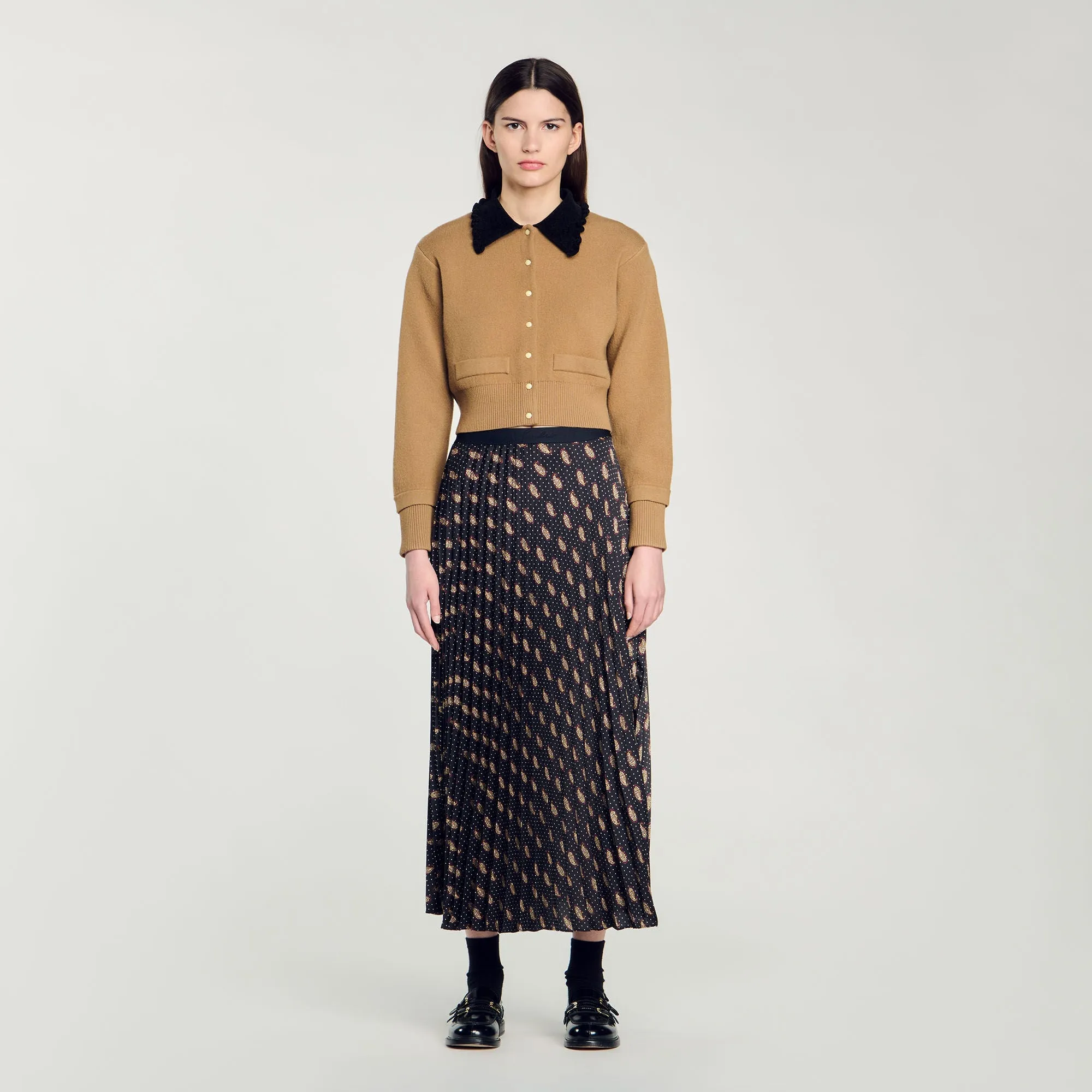 Helena Long Paisley Skirt Mustard / Burgundy