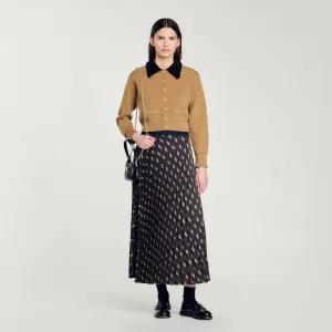 Helena Long Paisley Skirt Mustard / Burgundy