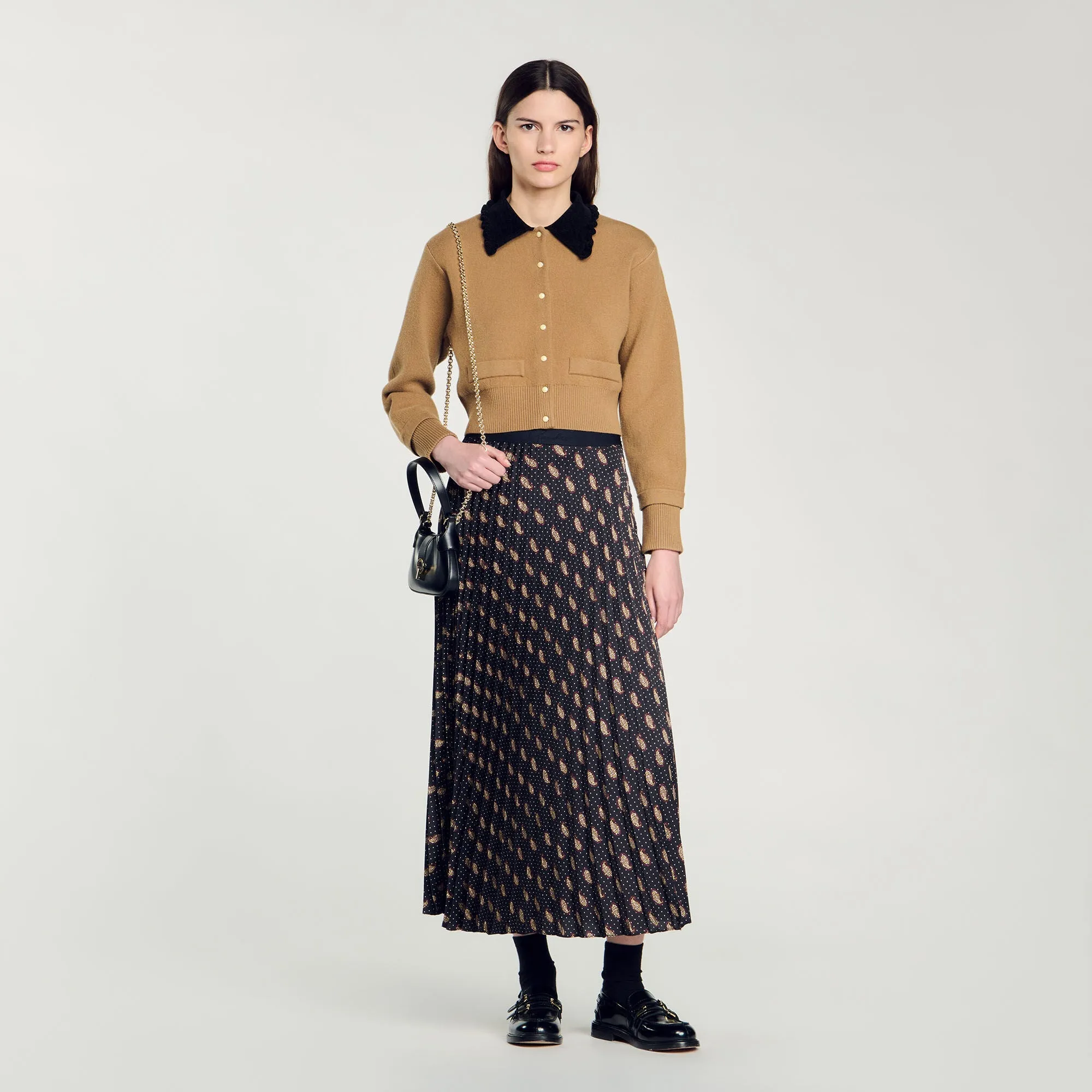Helena Long Paisley Skirt Mustard / Burgundy