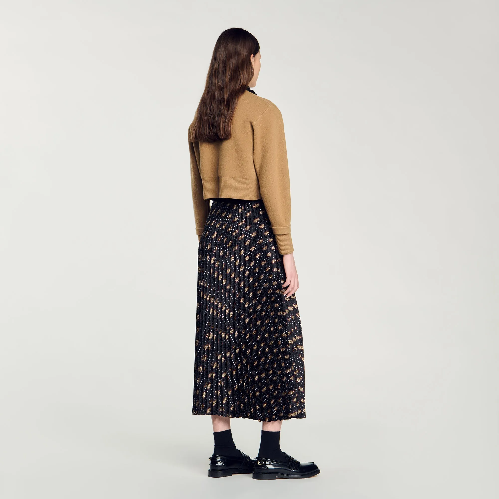 Helena Long Paisley Skirt Mustard / Burgundy