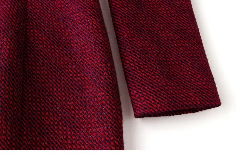 High End Tweed Temperament Banquet Dress