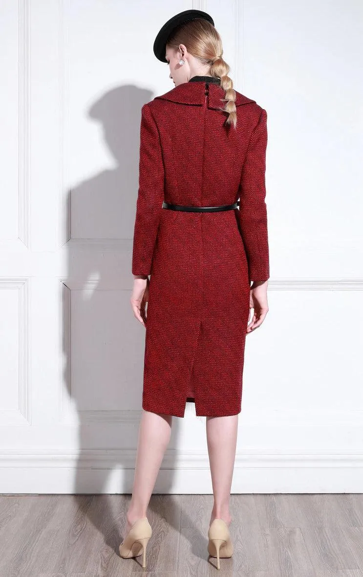 High End Tweed Temperament Banquet Dress