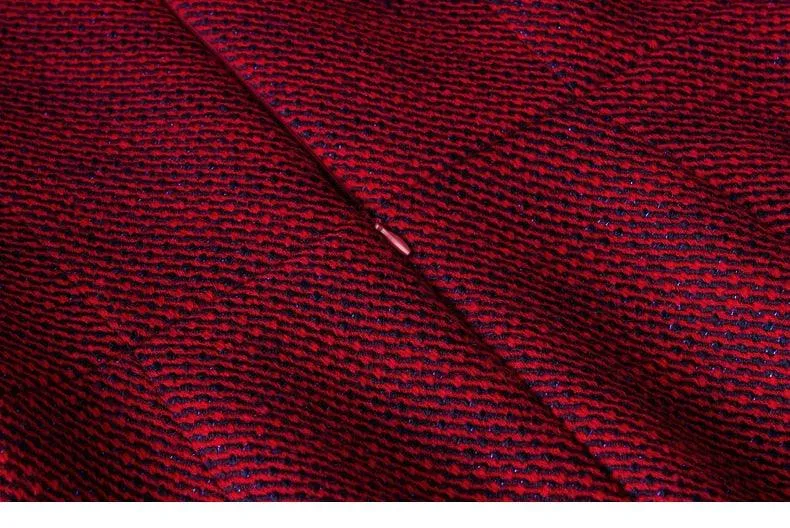 High End Tweed Temperament Banquet Dress