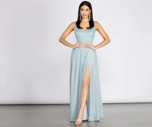 Holland Glitter Stylish A-Line Dress
