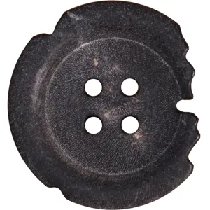 Irregular Ruins Style Frosted Teeth-Patterned Natural Horn Buttons 12pcs