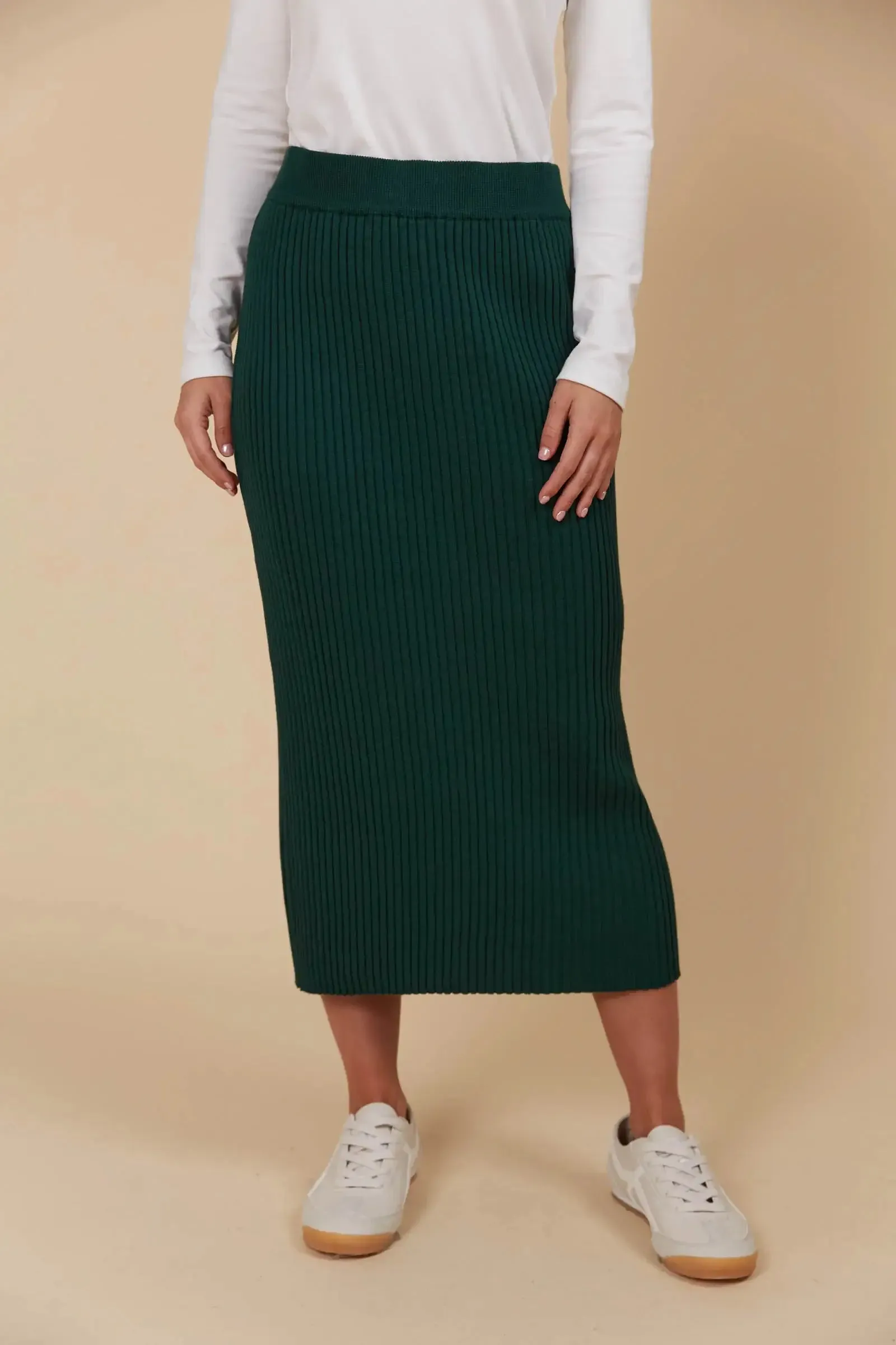 Isle of Mine Juno Knit Skirt - Pine