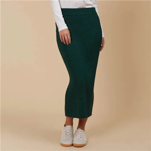 Isle of Mine Juno Knit Skirt - Pine