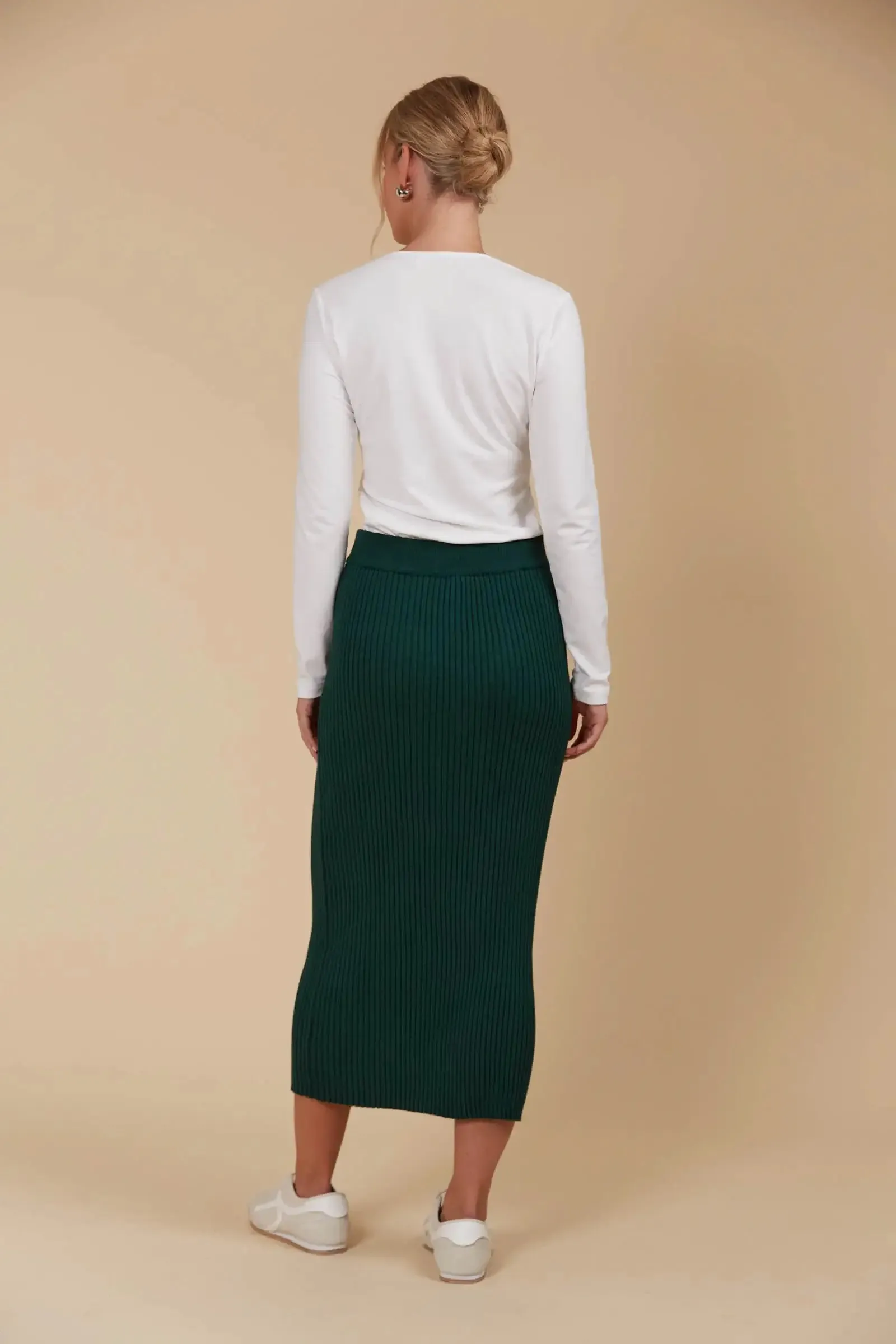 Isle of Mine Juno Knit Skirt - Pine