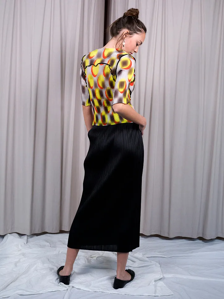 Issey Miyake Mid-Calf Skirt, Black