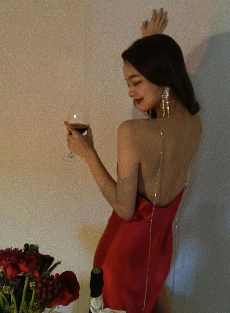 JazzHer Red Evening Dresses Sexy Formal Party Dresses Spaghetti Strap Senior Homecoming Dress (PRE-ORDER)