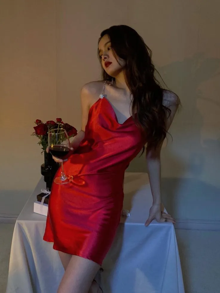 JazzHer Red Evening Dresses Sexy Formal Party Dresses Spaghetti Strap Senior Homecoming Dress (PRE-ORDER)