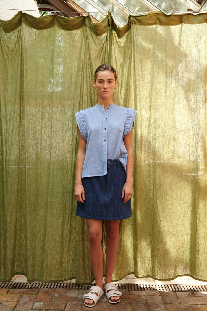 Jen Skirt - Mid Blue