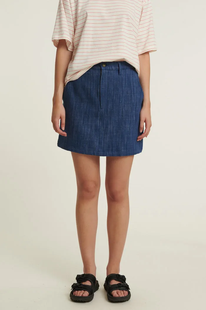 Jen Skirt - Mid Blue