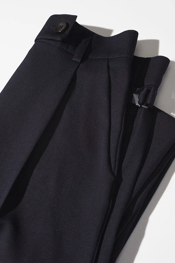Kate Navy Japanese Twill Wool Pants