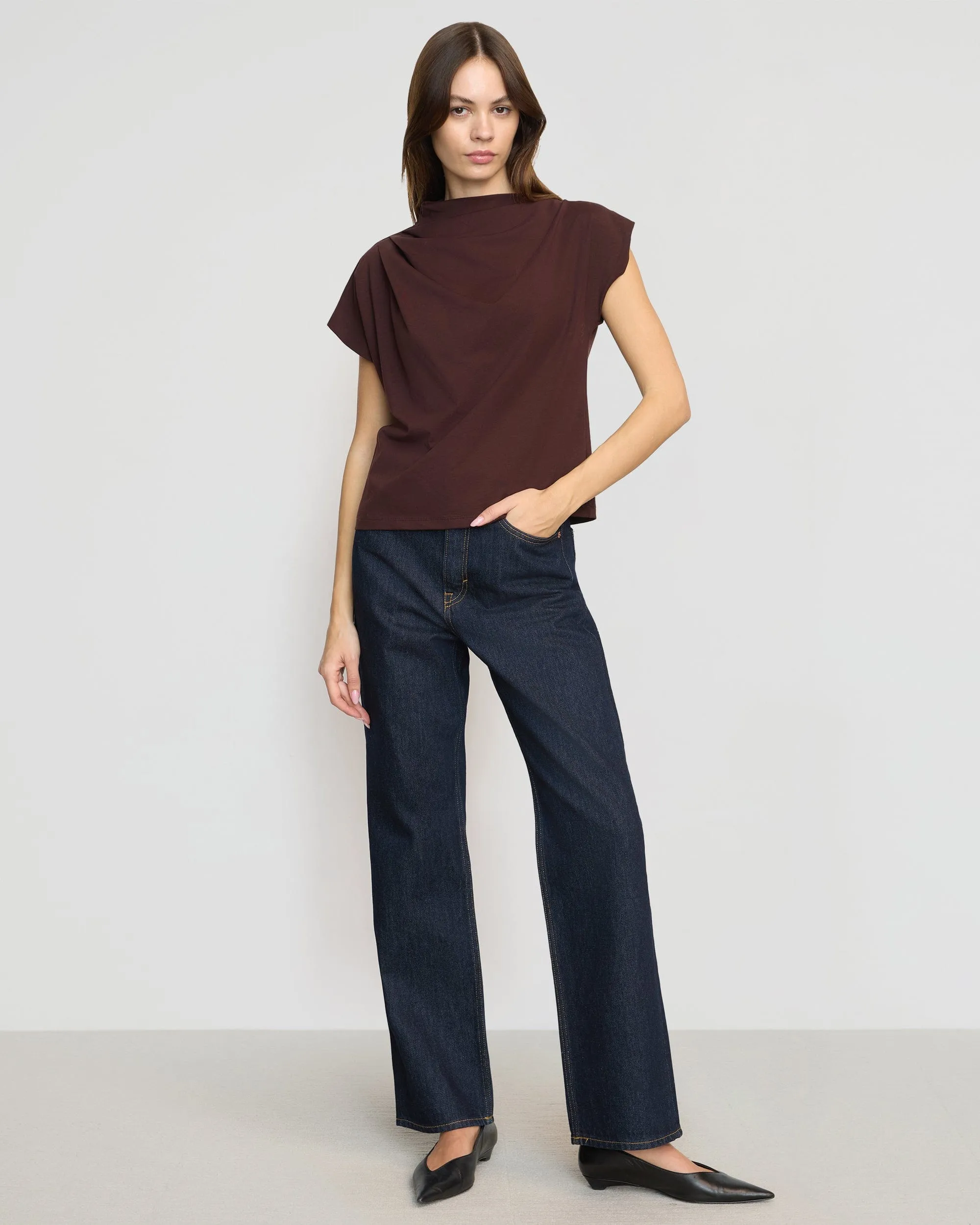 Kenny Asymmetric-Neck Tee