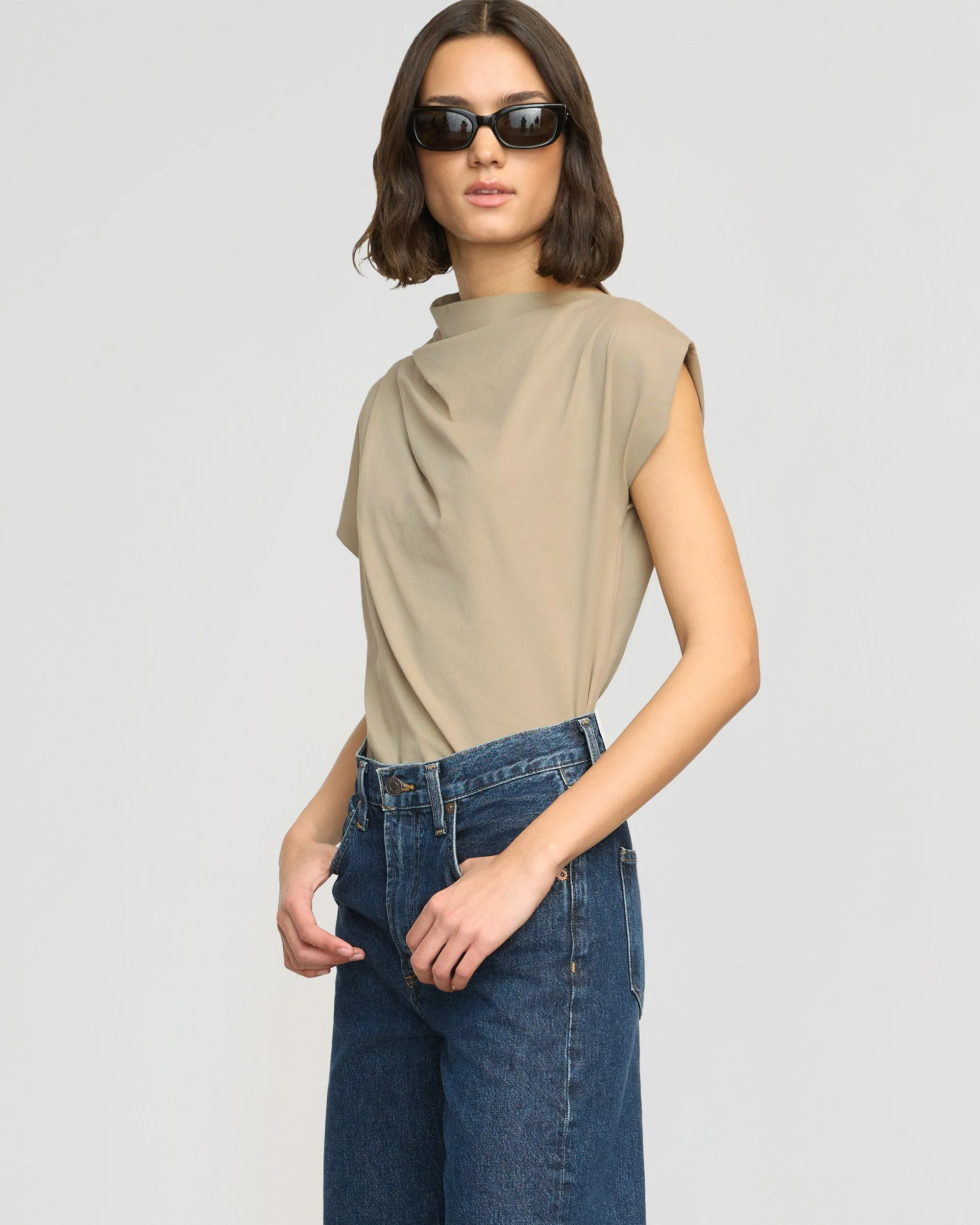 Kenny Asymmetric-Neck Tee