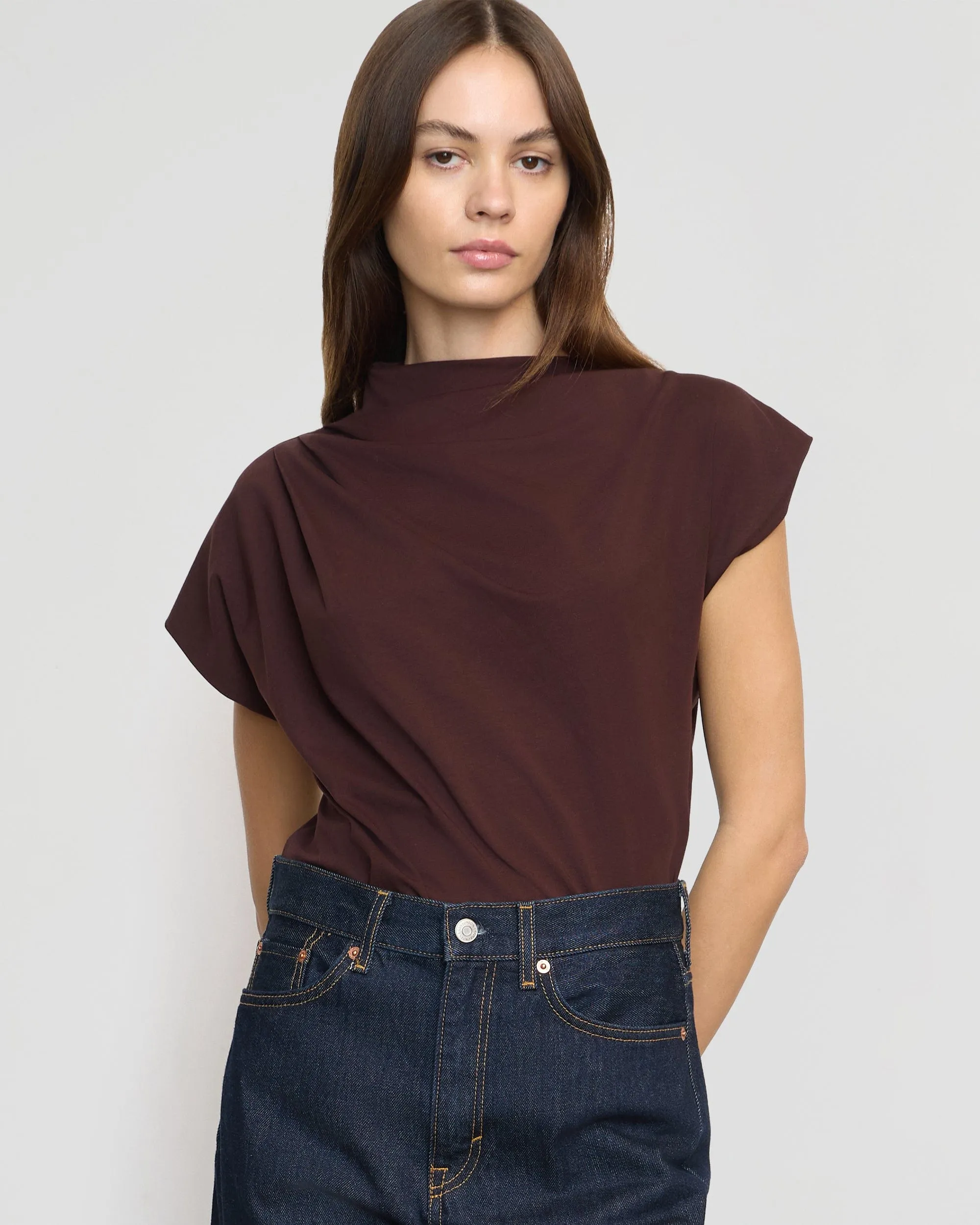 Kenny Asymmetric-Neck Tee
