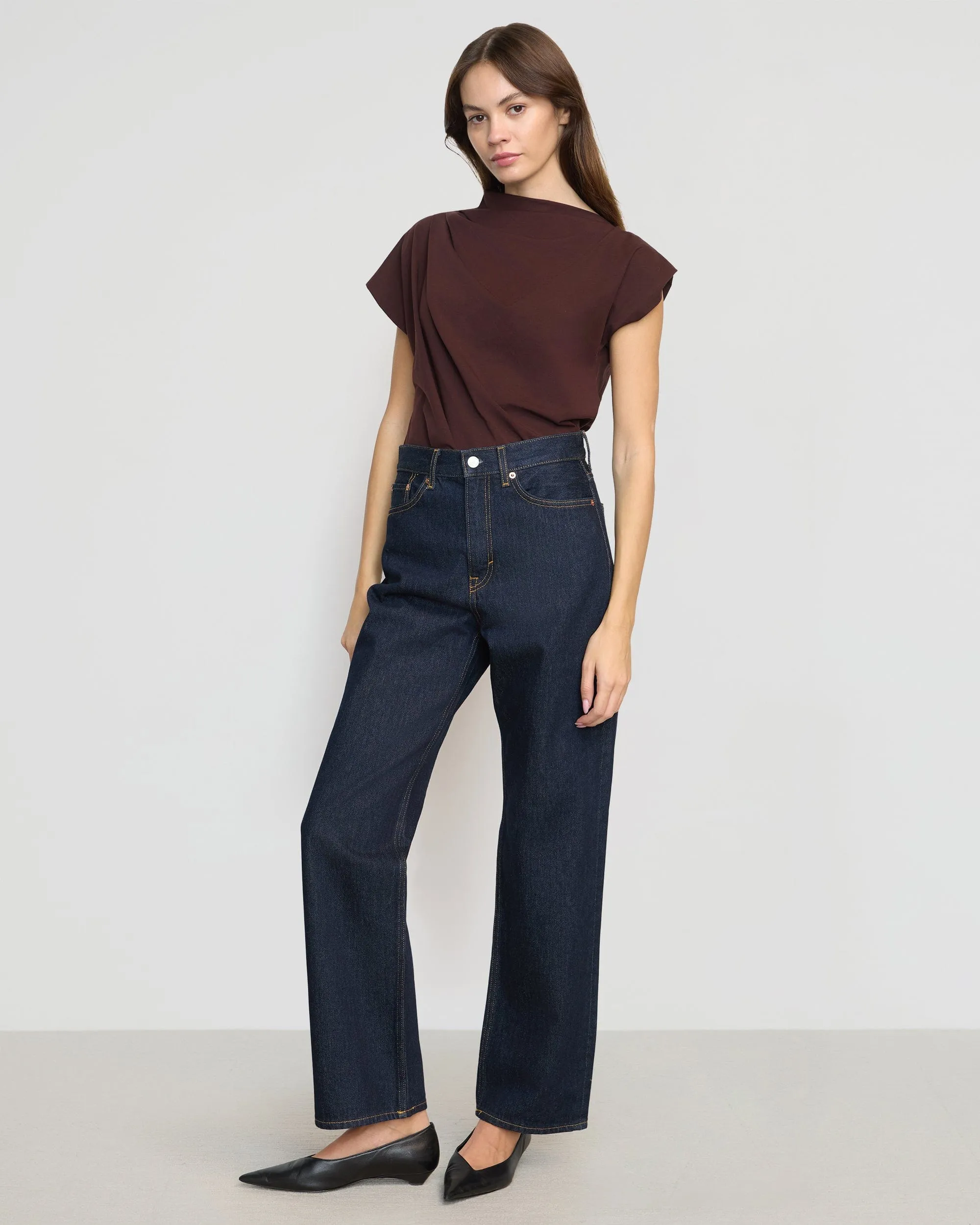 Kenny Asymmetric-Neck Tee