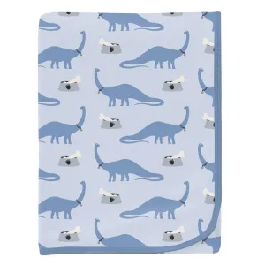 Kickee Pants Dew Pet Dino Print Swaddling Blanket
