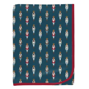 Kickee Pants Peacock Nutcrackers Print Swaddling Blanket