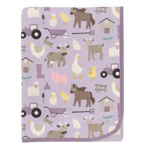 Kickee Pants Swaddling Blanket- Thistle Morning on the Farm