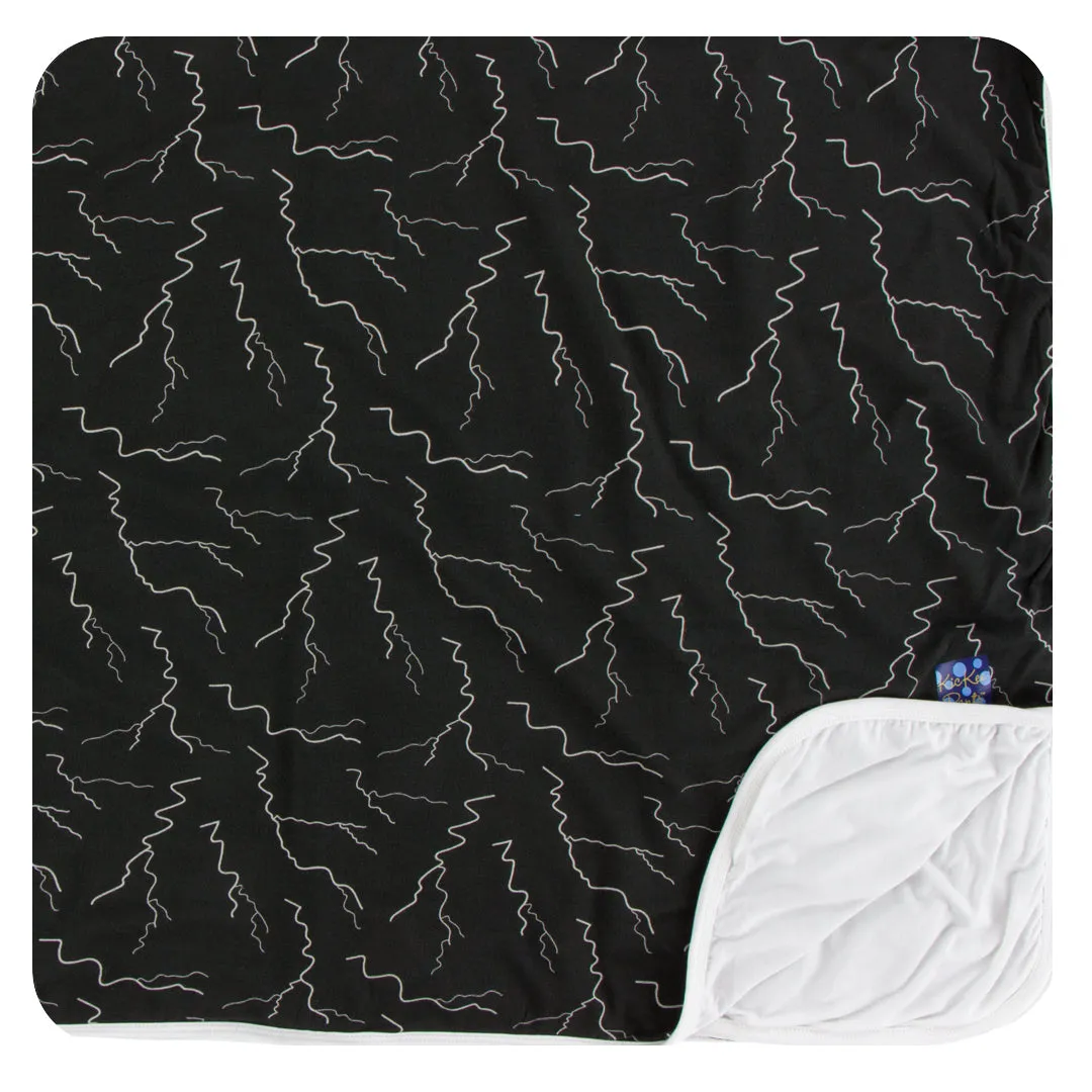 KicKee Pants Zebra Lightning Toddler Blanket