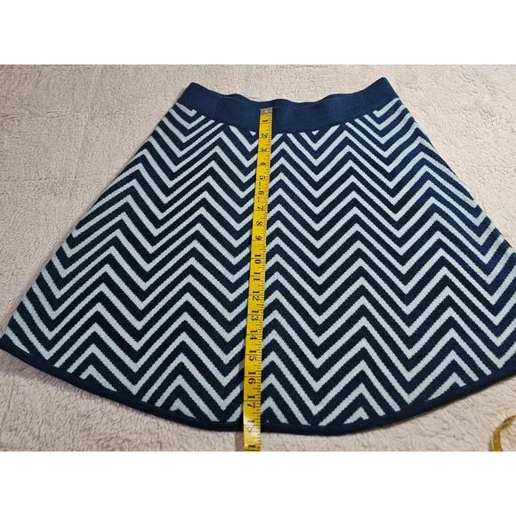 Krimson Klover Sm Merino Wool blend Soft short flared ZigZag Skirts Warm Stylish